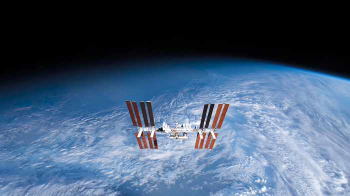 International Space Station orbiting Earth