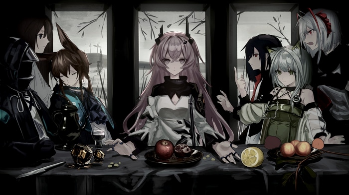 Arknights The Last Supper with Doctor and friends
