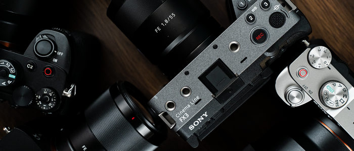 Sony FX3 Cinema Line Camera and Lenses