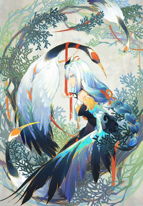 Shenhe with Cranes and Branches