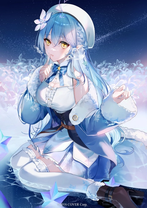 Yukihana Lamy in a Winter Outfit