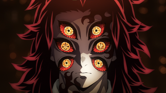 Kokushibo from Kimetsu no Yaiba with multiple eyes