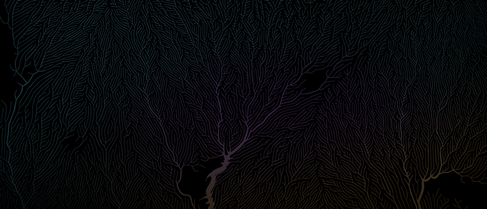 Abstract dark background with coral-like patterns