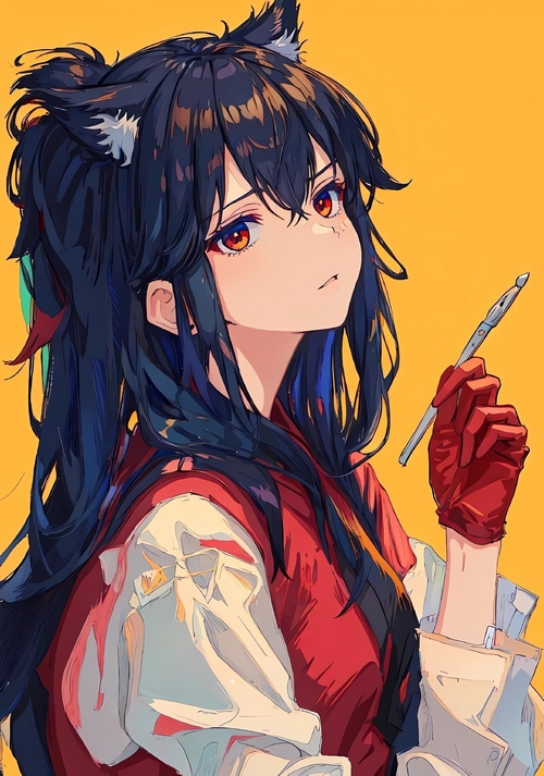 Texas from Arknights holding a scalpel