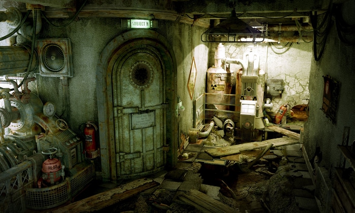 Abandoned Science Fiction Laboratory Interior