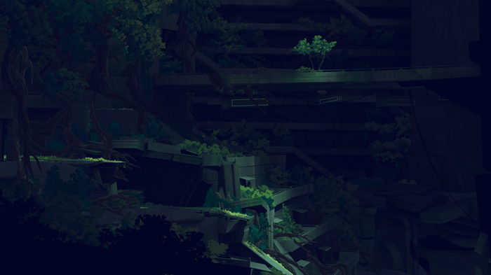 4K Planet of Lana ruins with nature