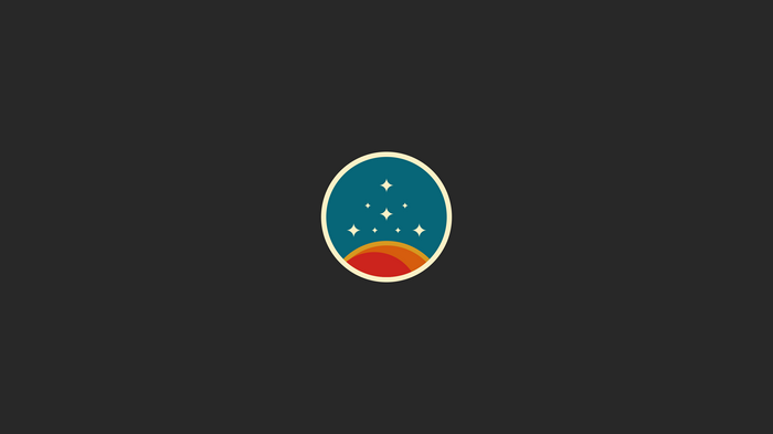 Starfield Logo with Stars and Planet