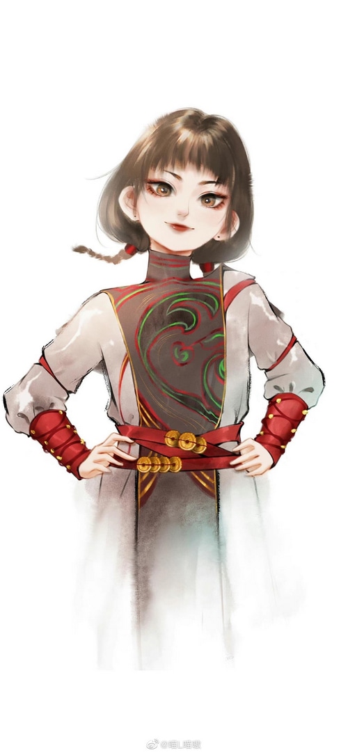 Bu liang ren character with hands on hips