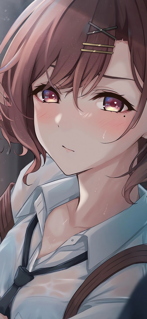 Higuchi Madoka with a mole under her eye