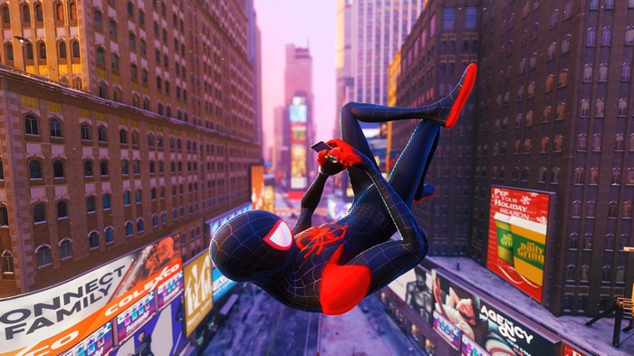 4K Miles Morales on Phone in City