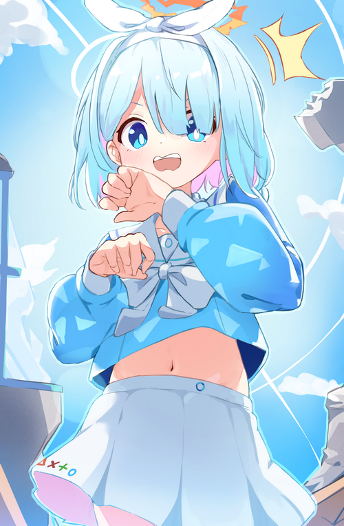 Arona from Blue Archive in a school uniform