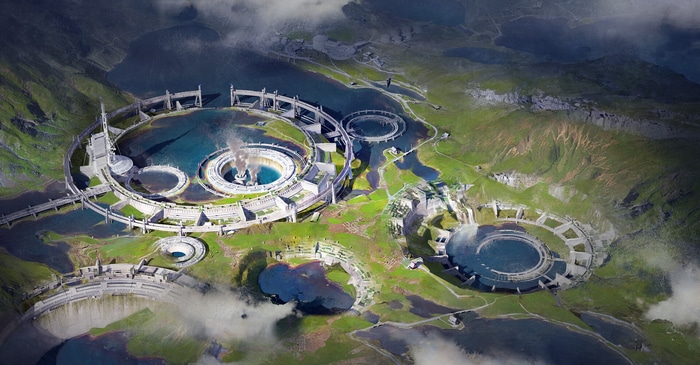 Fantasy City Architecture by Ivan Laliashvili