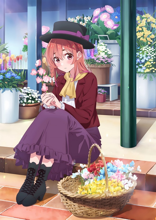 Sumiya with flowers and hat
