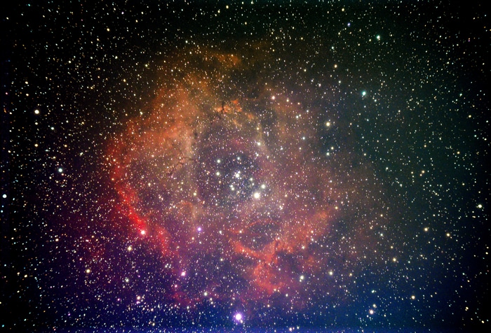 4K Rosette Nebula NGC 2237 in Space