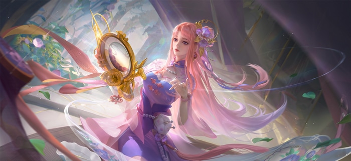 Honor of Kings: Diao Chan with a mirror
