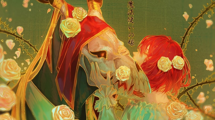 Mahoutsukai no Yome: Elias Ainsworth and Hatori Chise with Roses