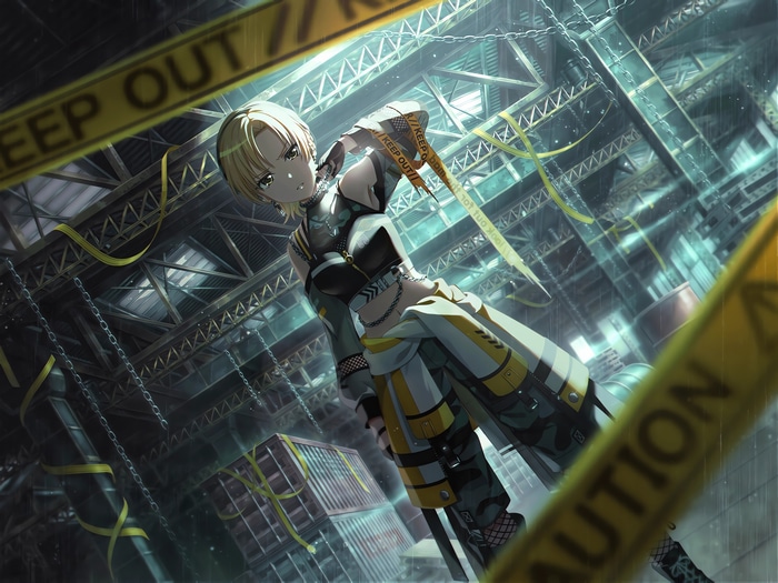 Masuki Satou in a Cautionary Industrial Setting