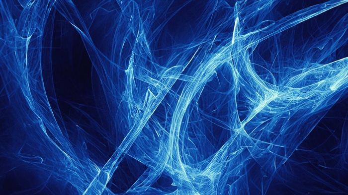 4K Abstract Blue Swirling Lines