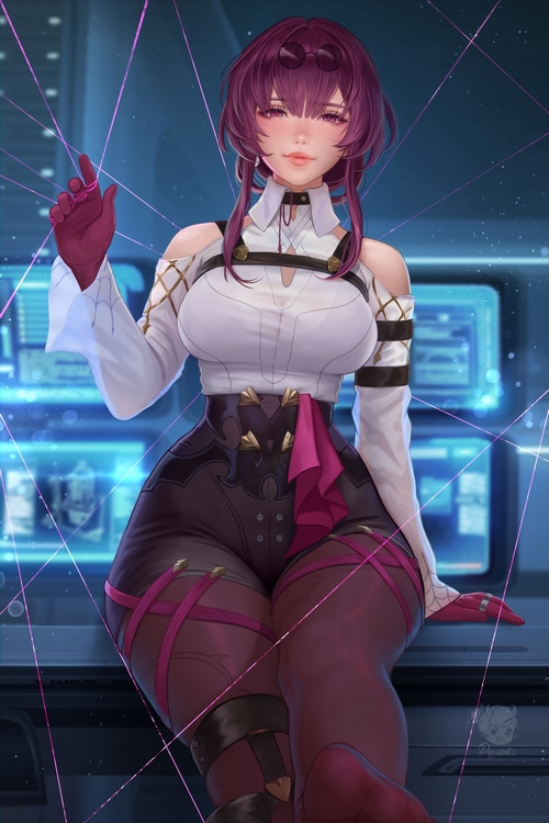 4K fan art of Kafka from Honkai: Star Rail