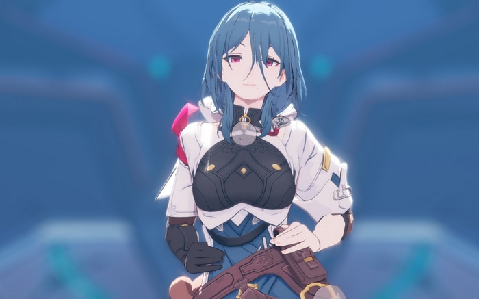 Natasha from Honkai: Star Rail holding a gun