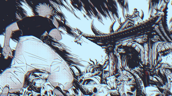 Satoru Gojo and Ryomen Sukuna in Jujutsu Kaisen