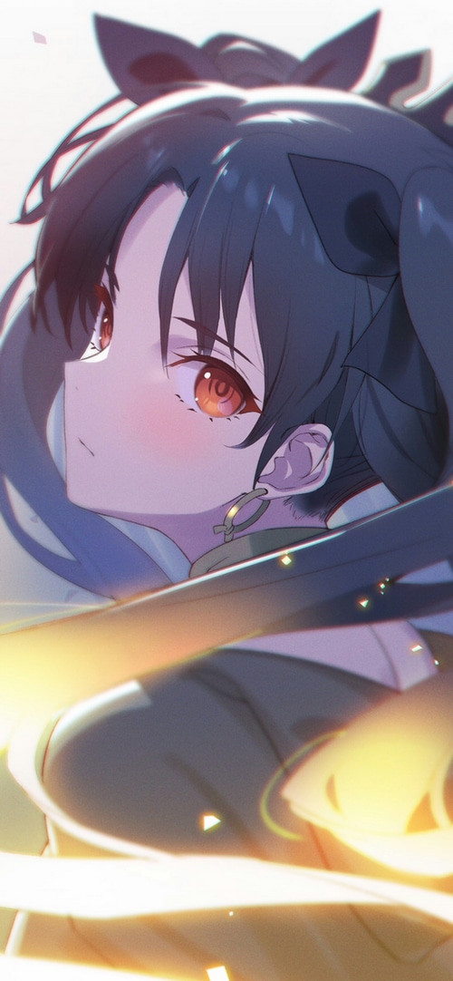 Tohsaka Rin from Fate series with earring