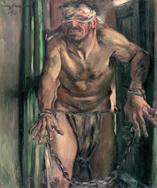 Blindfolded Man in Chains by Lovis Corinth