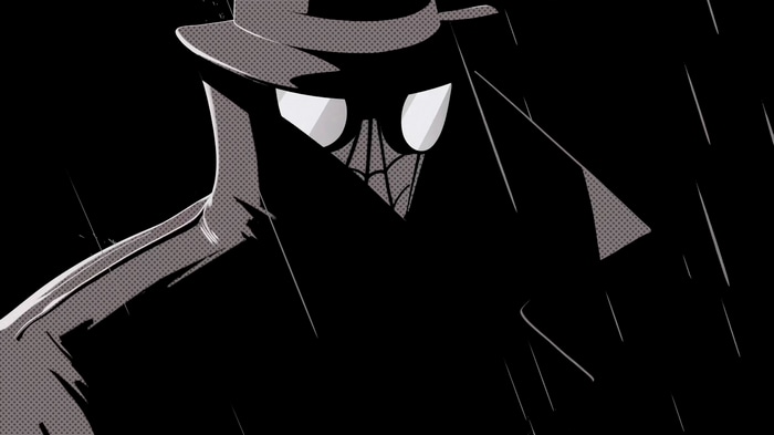Spider-Man Noir in the Rain