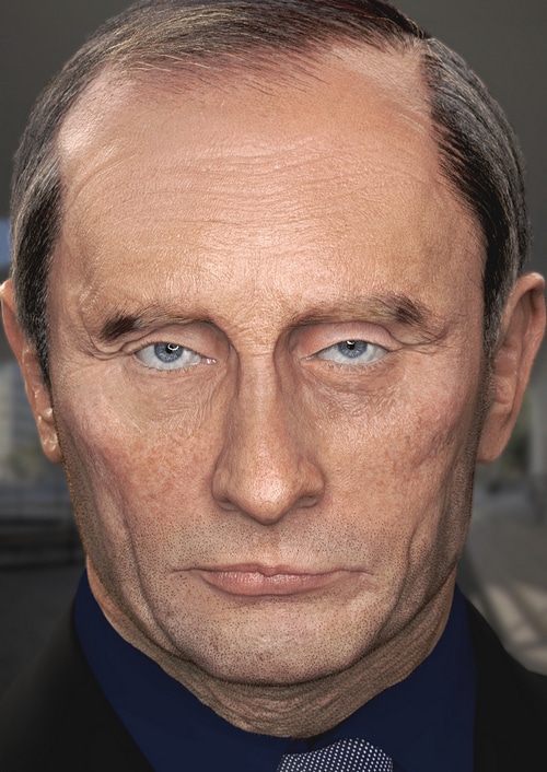 Vladimir Putin portrait by Renju Bosco