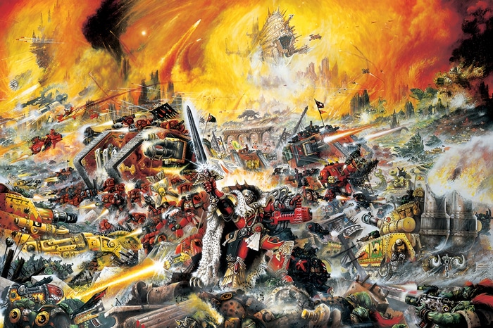 Warhammer 40,000 Space Marines in Battle