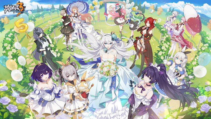 Honkai Impact 5th Anniversary Wedding Art