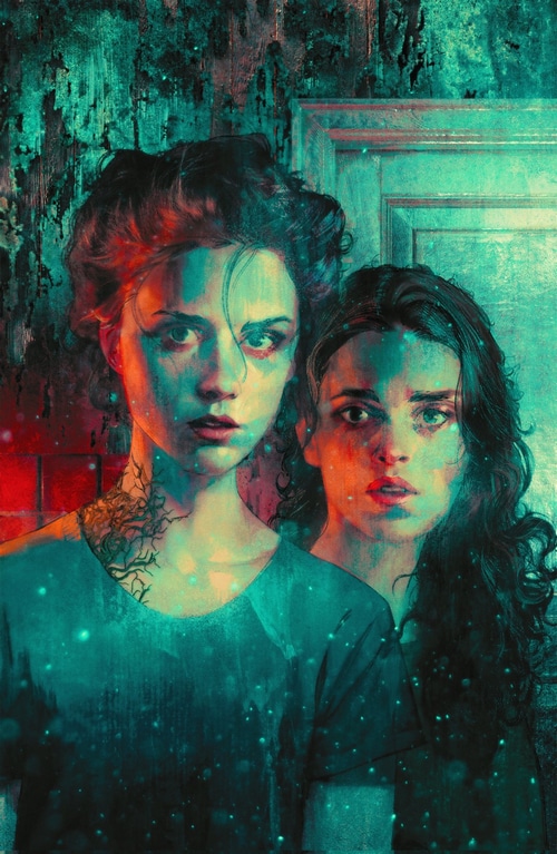 Corey Brickley digital painting of two women