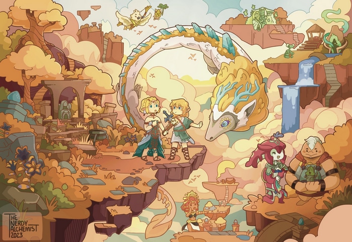 The Legend of Zelda: Tears of the Kingdom Chibi Art