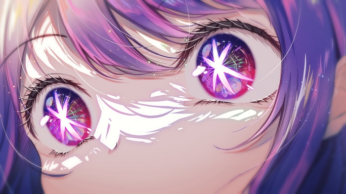 4K Hoshino Ai Oshi no Ko Star Eyes