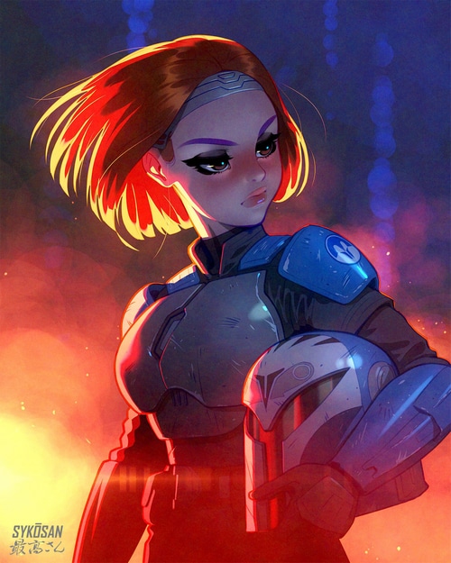 Bo-Katan Kryze fan art from The Mandalorian