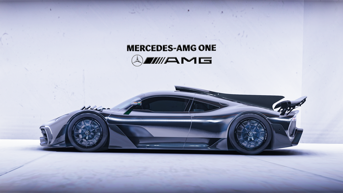 Mercedes-AMG ONE car side view