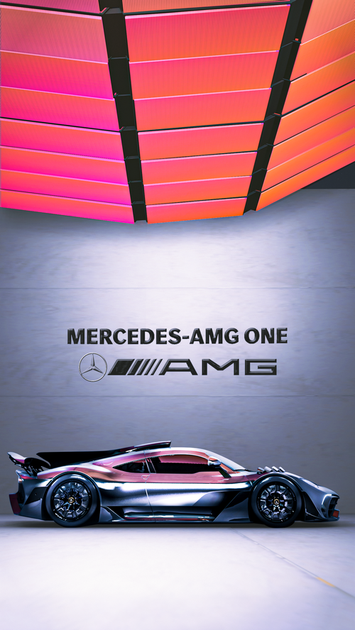 Mercedes-AMG ONE car with AMG logo