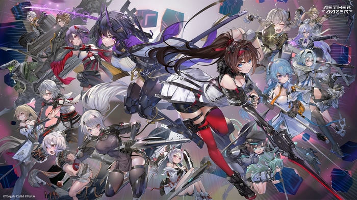 Aether Gazer characters with weapons