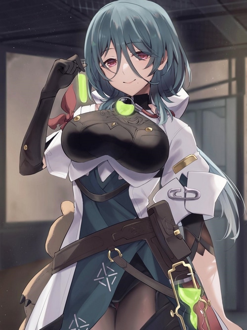 Natasha from Honkai: Star Rail holding a flask