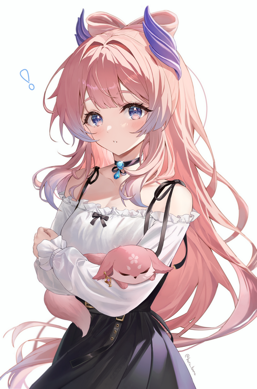 Sangonomiya Kokomi and pink creature