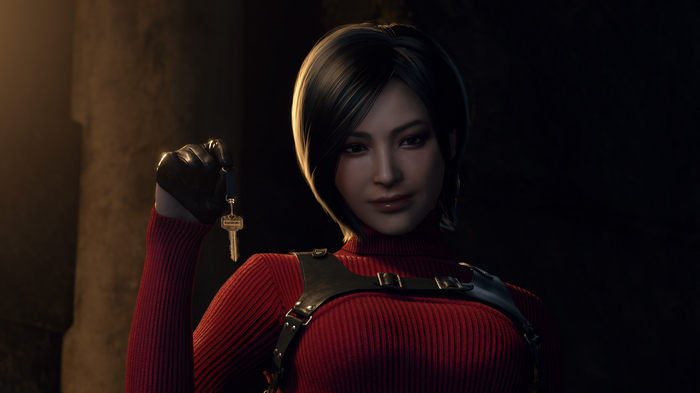 Ada Wong holding keys in Resident Evil 4 Remake