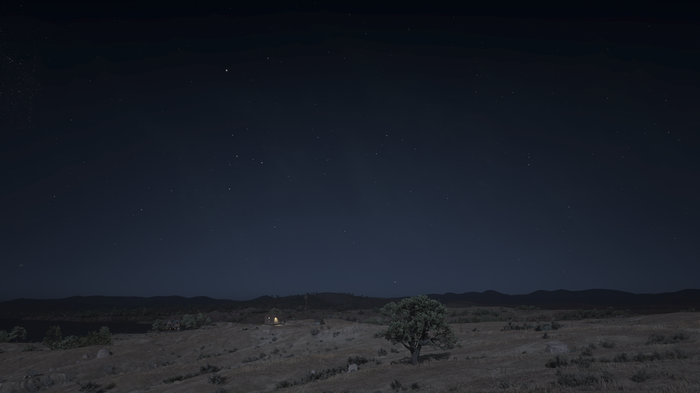 4K Stars over Red Dead Redemption 2 Landscape