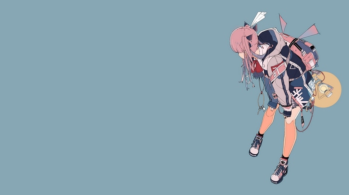 4K minimalist illustration of a character by daisukerichard