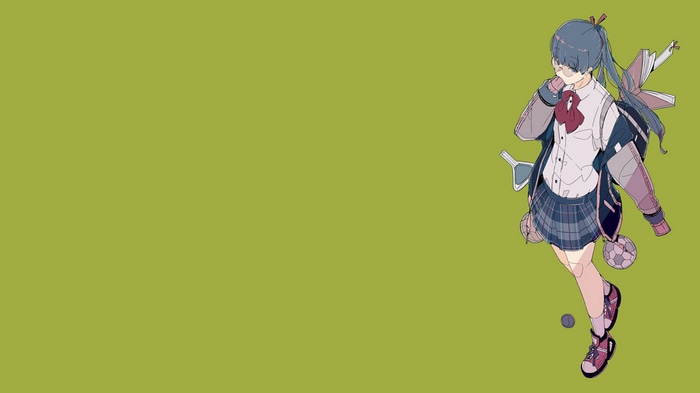 4K Schoolgirl with Ponytail and Glasses