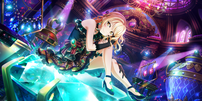 Miyashita Ai in a luxurious room with jewels