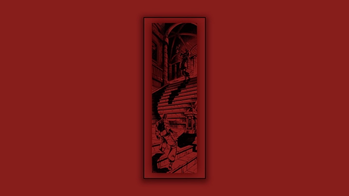 Dio Brando and Jean Pierre Polnareff on Stairs