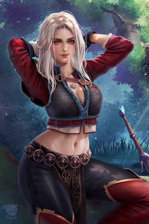 4K Fan Art of Ciri from The Witcher 3