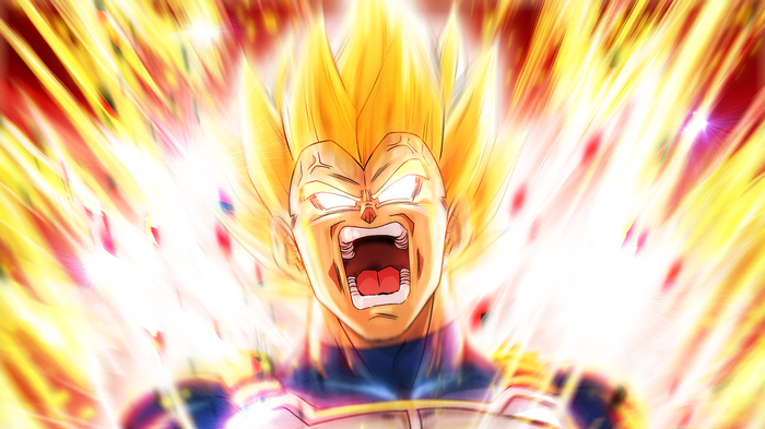 Vegeta in Super Saiyan form from Dragon Ball Z