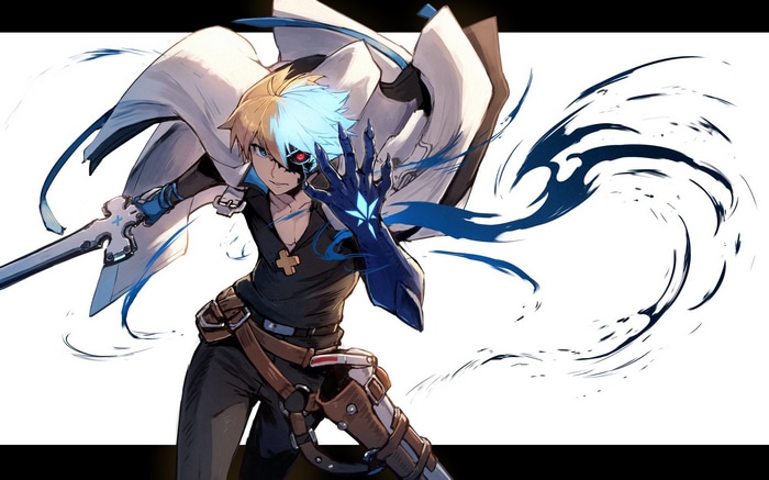 Ky Kiske from Guilty Gear with a sword