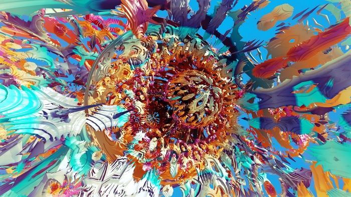 4K 3D Abstract Fractal Mandelbulber